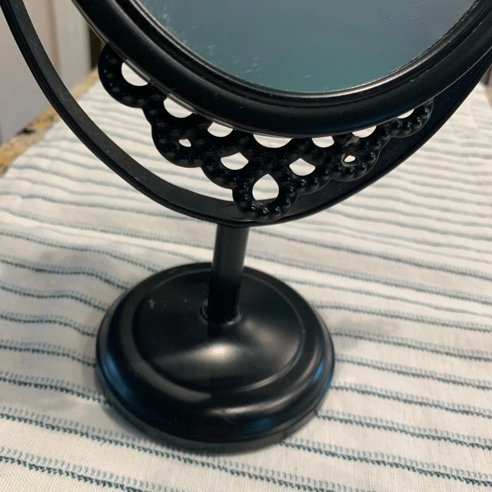 Elegant Black Vanity Double Sided Mirror